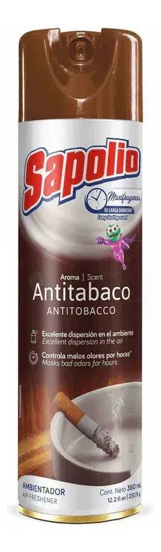 Ambientador Sapolio Antitabaco 360 Ml